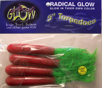 40018 WATERMELON 5" Radical Glow Torpedoes